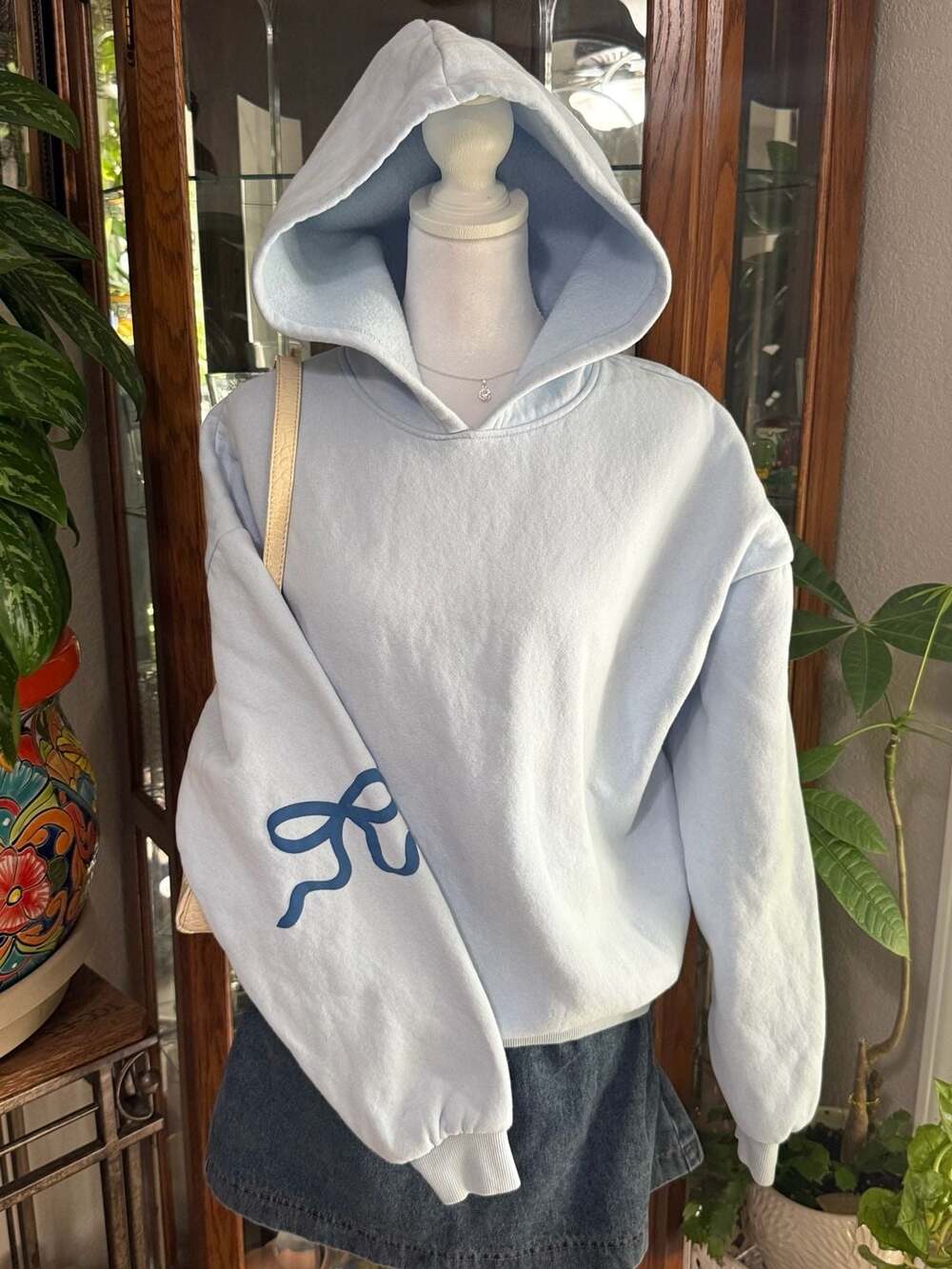 Edikted Bonney Bow Detail Hoodie